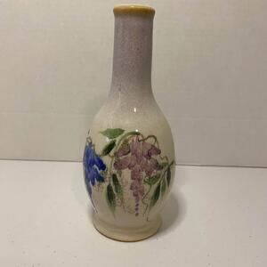 Emerson Creek Pottery Ceramic Wisteria Themed Bud Vase from 2002